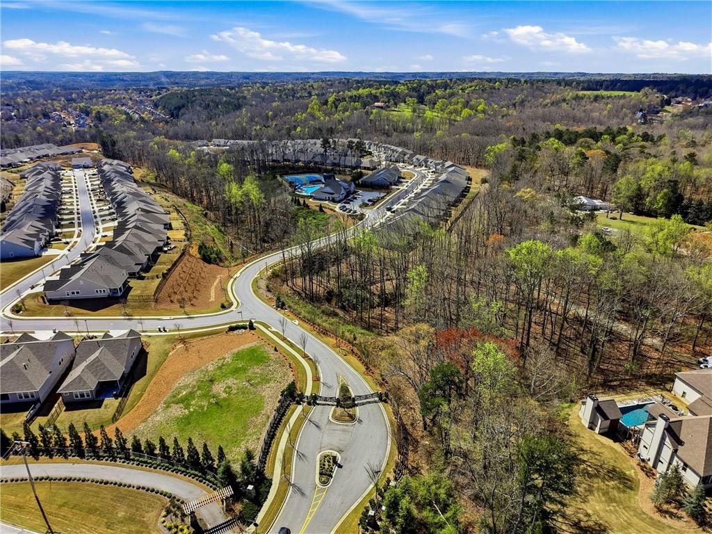 6742 Welcome Road Flowery Branch, GA 30542 - Photo 47 of 48 an aerial view of a residential houses with outdoor space