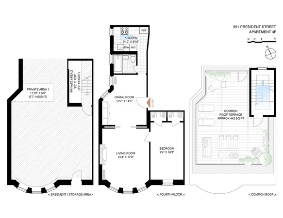 $1,350,000 | 951 President Street, Unit 4F | Park Slope