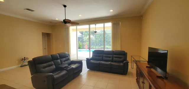 a view of a backyard with a garden