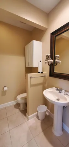 a view of backyard with green space