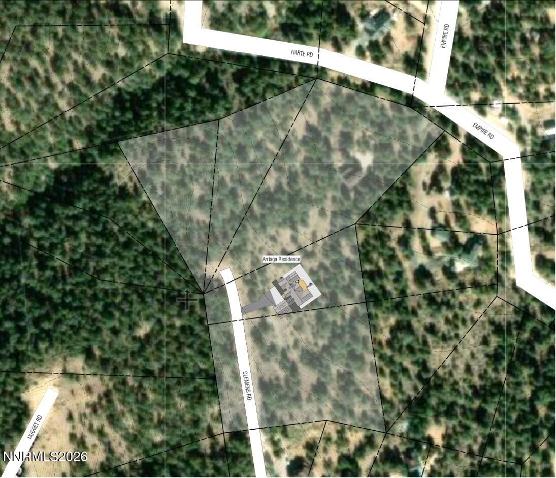 21740 Clemens Road Reno, NV 89521 - Photo 3 of 25 LOT AERIAL W RESIDENCE PLAN