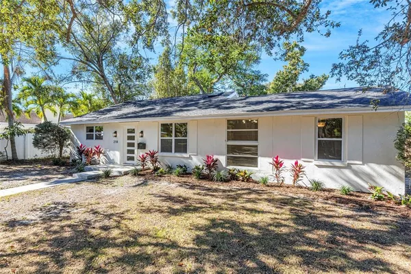 a view of a very nice looking yard with plants