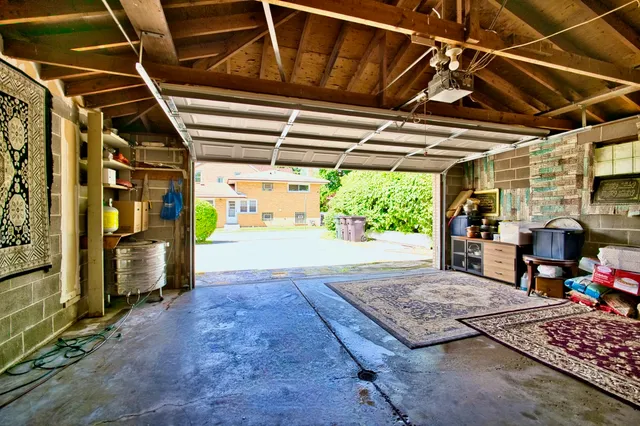 a view of a storage room