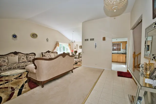 a bedroom with furniture