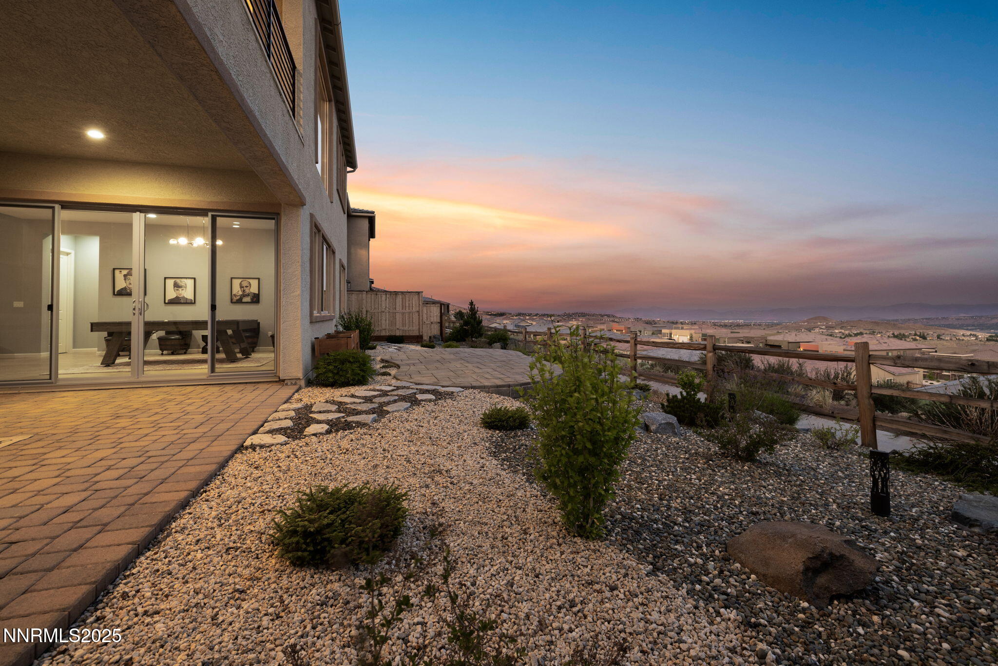 9192 Graycliff Lane Reno, NV 89523 - Photo 34 of 37 Backyard sunset