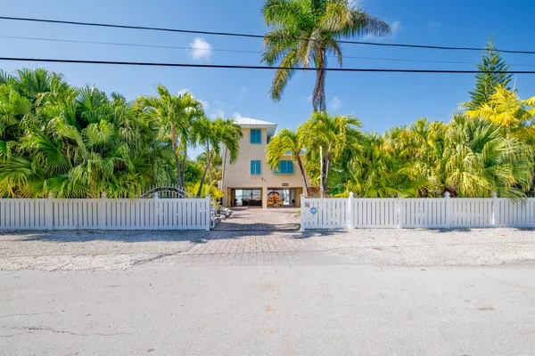 a view of a lake with a big yard