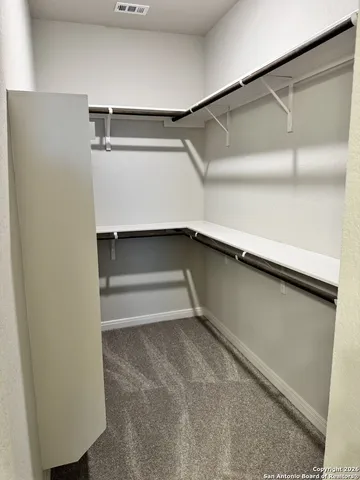 a close view of closet