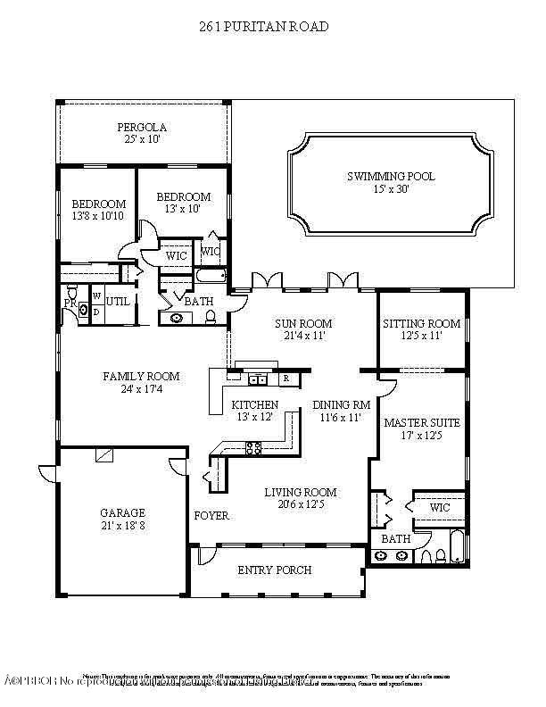 261 Puritan Road West Palm Beach, FL 33405 - Photo 52 of 52 floor plan