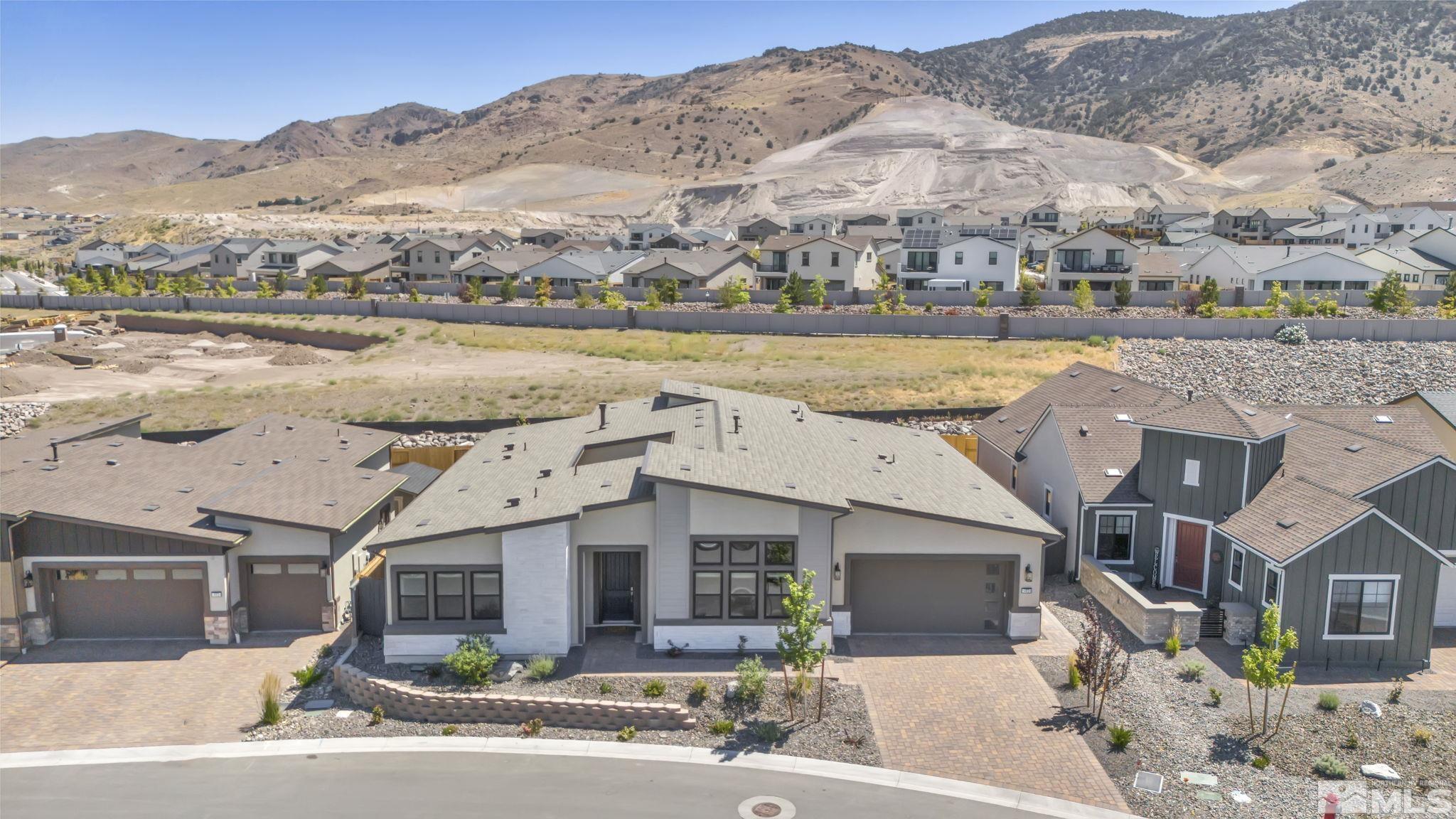 14028 Prairie Land Way Reno, NV 89521 - Photo 9 of 39 an aerial view of a house with a lake view