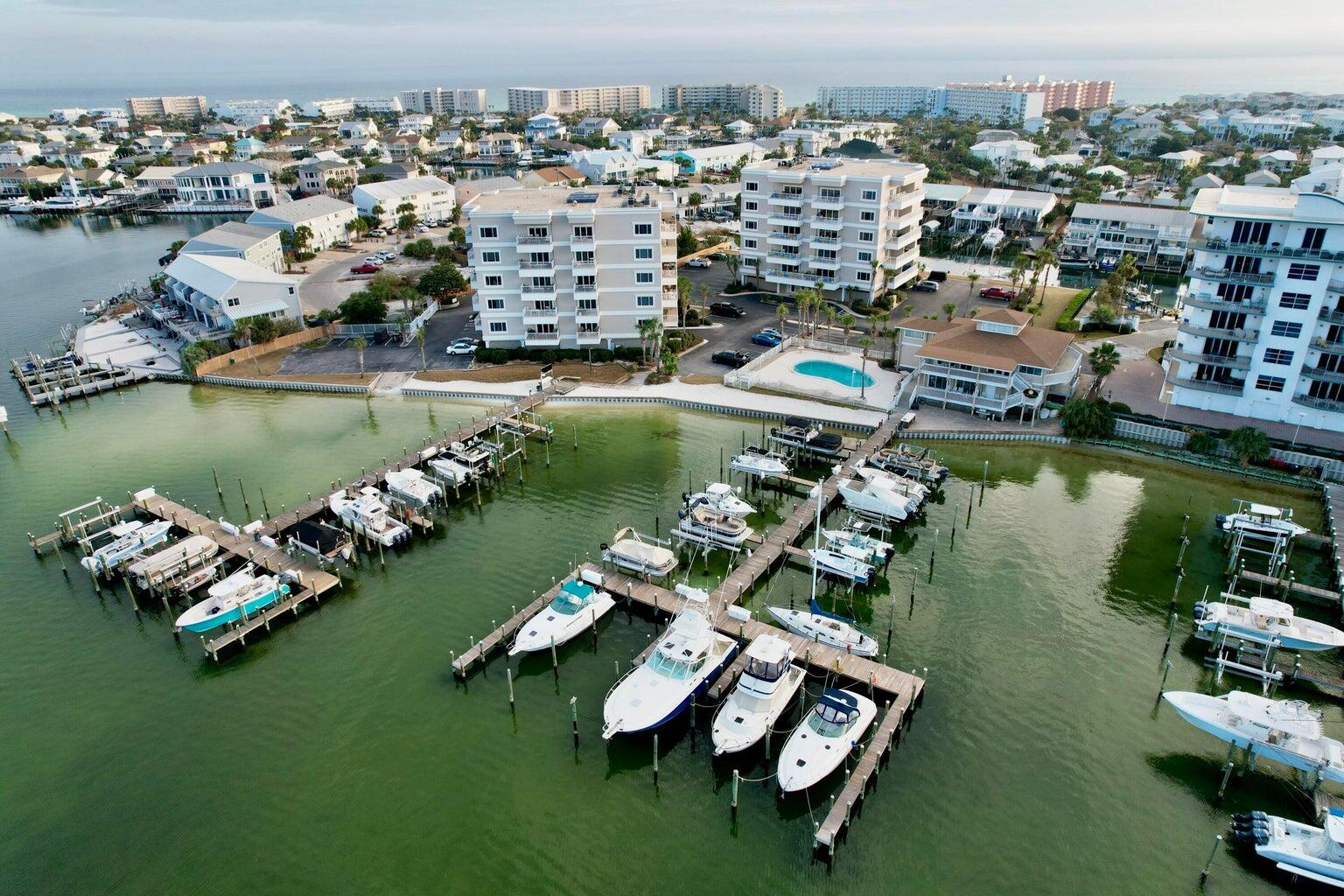 197 Durango Road, Unit 3D Destin, FL 32541 - Photo 25 of 43 an aerial view of a house with a lake view