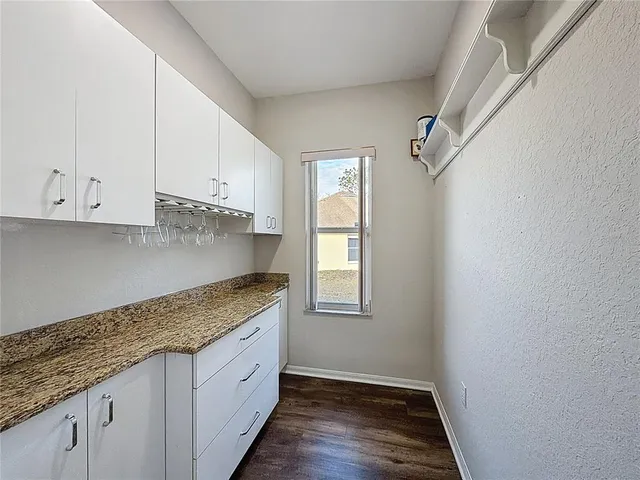 an empty room with window