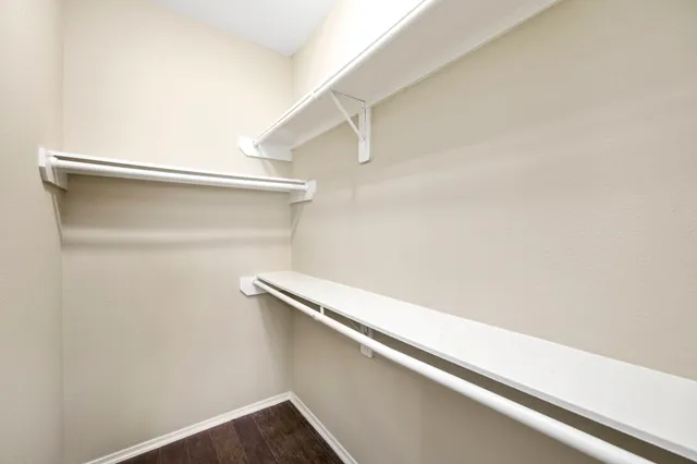 a close up of racks on the wall