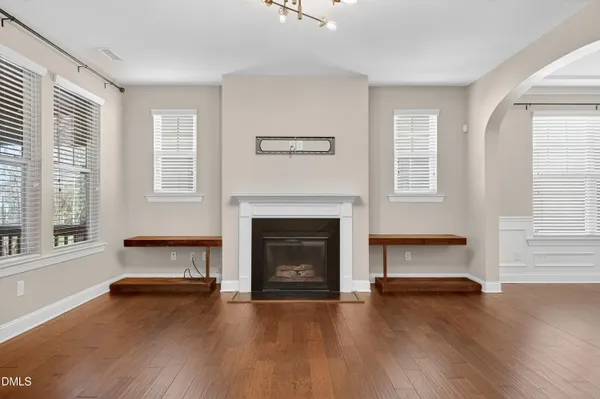a view of livingroom with hardwood floor and window