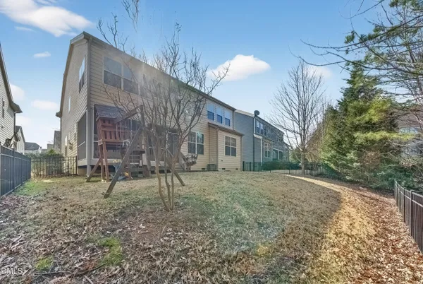 a view of swimming pool outdoor seating and mountain view