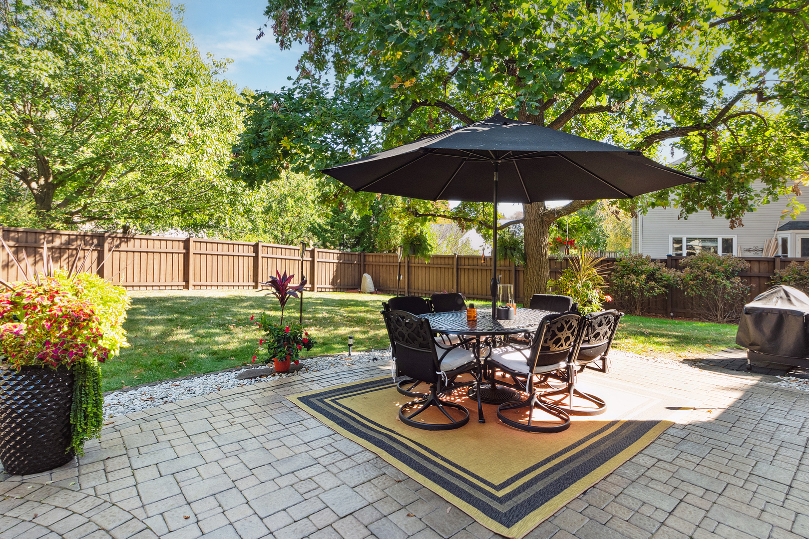 806 Wescott Road Bolingbrook, IL 60440 - Photo 26 of 28 a view of a backyard with sitting area and furniture