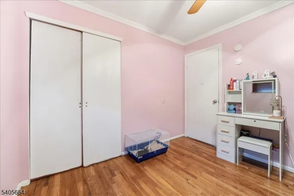 a room with a table and a chair