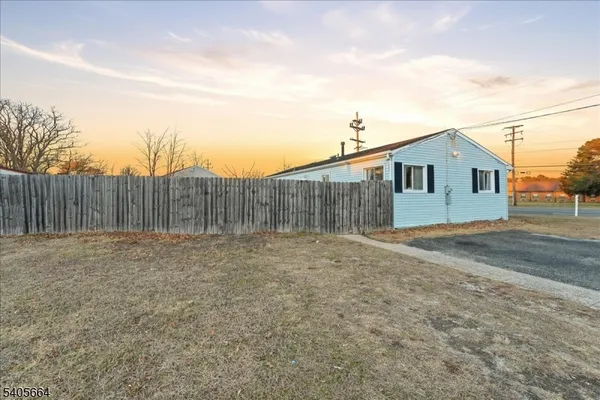 a backyard of a house