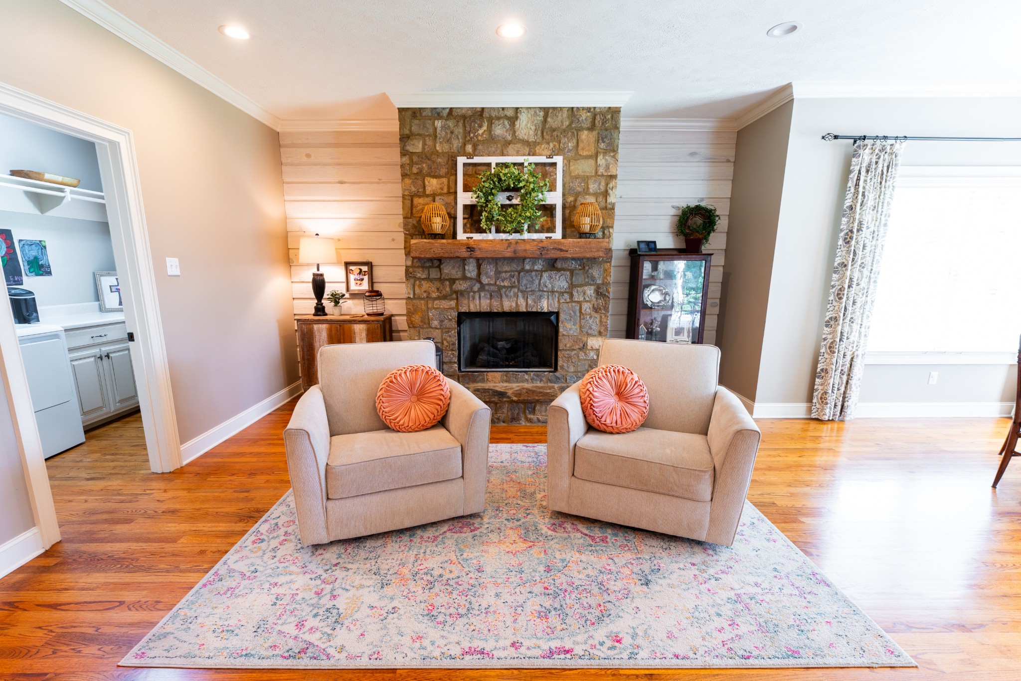 1015 Kelly Road Dyersburg, TN 38024 - Photo 20 of 41 a living room with furniture and a fireplace