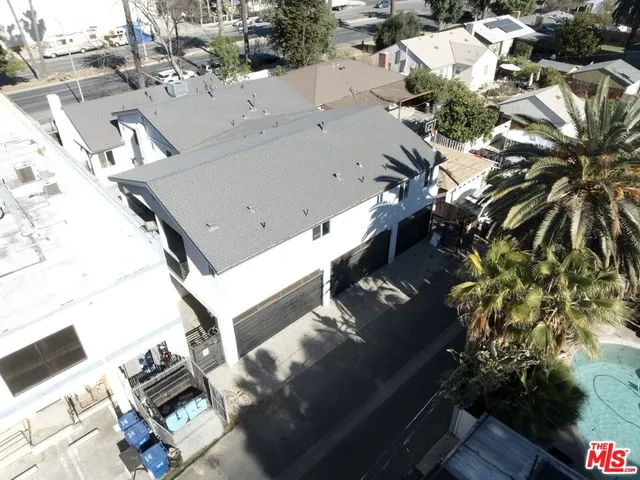 a view of a house with a street