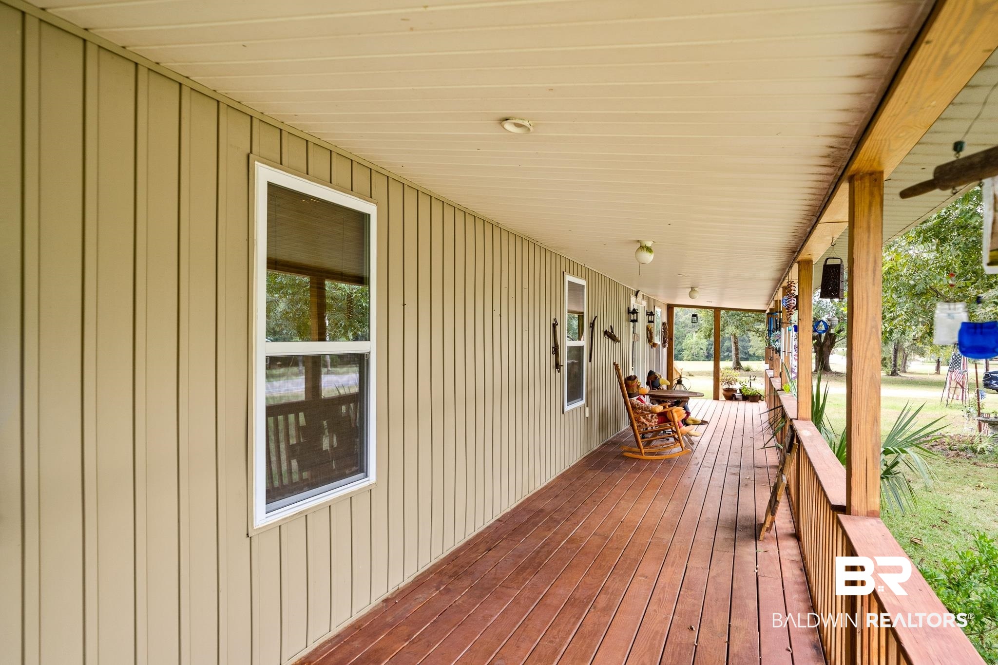 11528 Whitehouse Fork Road Bay Minette, AL 36507 - Photo 6 of 37 Deck with a porch
