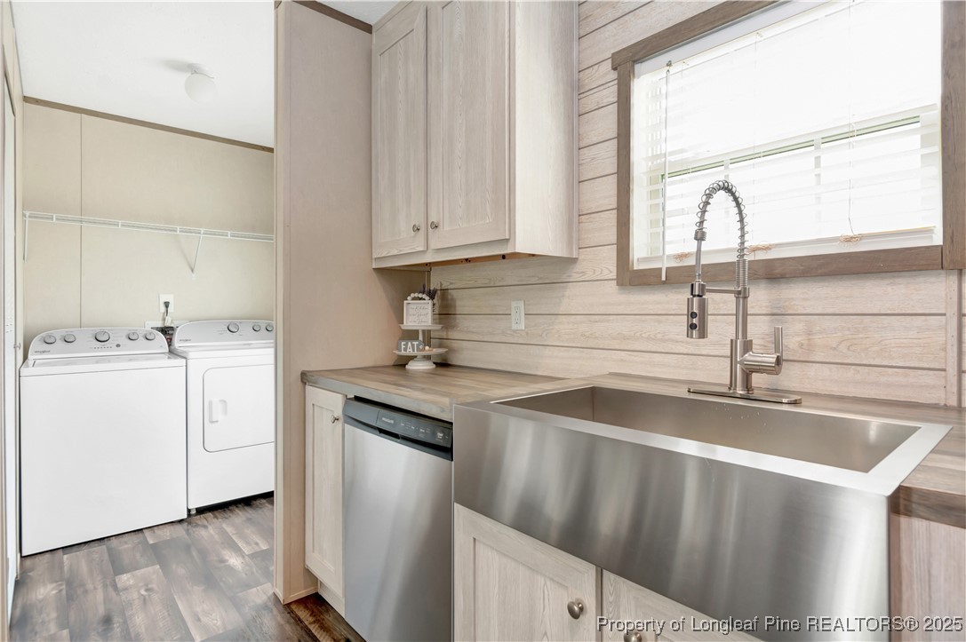 7879 Chicken Road Lumberton, NC 28360 - Photo 11 of 29 a kitchen with a sink cabinets and window