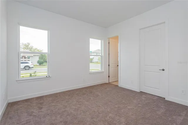 a view of an empty room