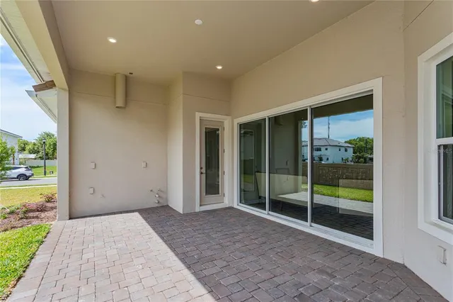 a view of road with trees