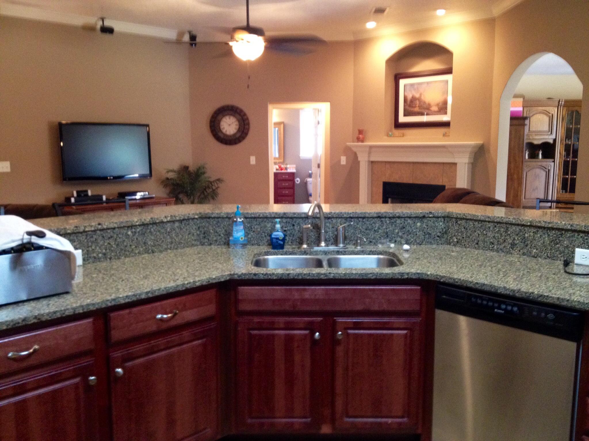 6589 Old River Road, Unit 3 ACRES Baker, FL 32531 - Photo 9 of 30 a bathroom with a granite countertop sink and a mirror