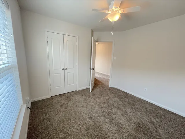 an empty room with a natural light