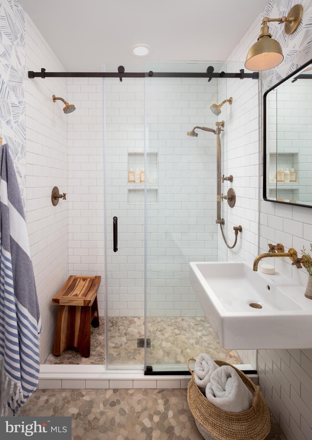 5144 David Greene Road Cambridge, MD 21613 - Photo 20 of 63 Ceramic Tile, double shower heads plus handheld