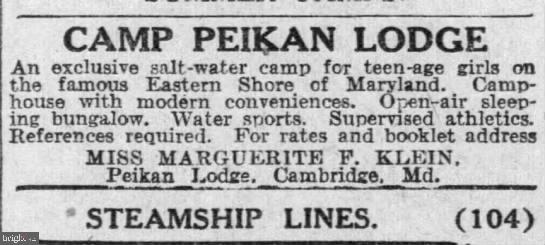 5144 David Greene Road Cambridge, MD 21613 - Photo 32 of 63 Baltimore Sun Classified Ad - 1922