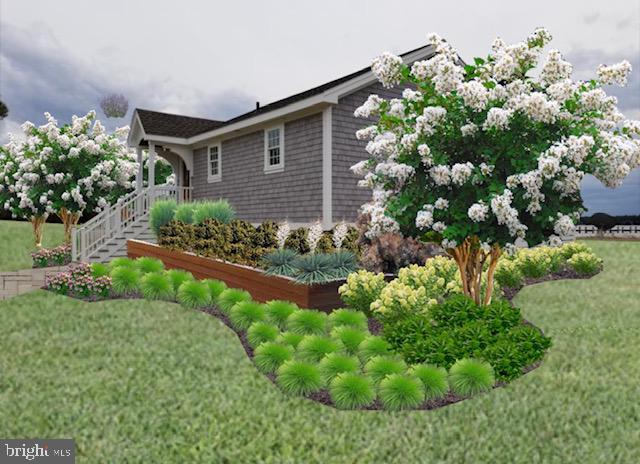 5144 David Greene Road Cambridge, MD 21613 - Photo 60 of 63 Landscape rendering with planting plans