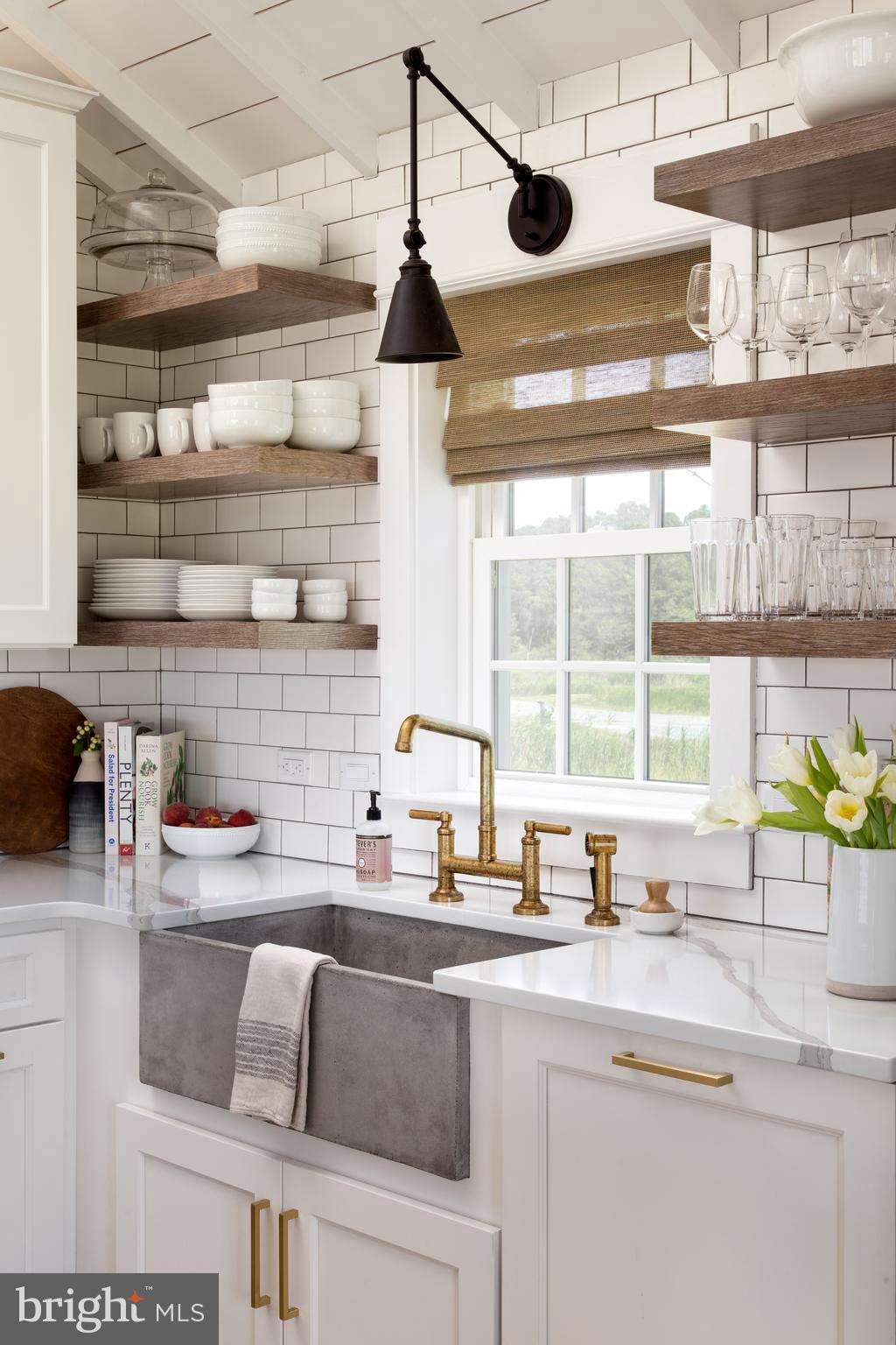 5144 David Greene Road Cambridge, MD 21613 - Photo 9 of 63 Farm sink, open shelves, beautiful fixtures