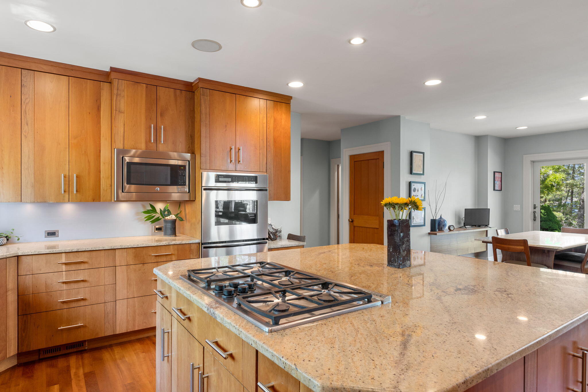 476 Baxter Neck Road Marstons Mills, MA 02648 - Photo 29 of 95 a kitchen with stainless steel appliances granite countertop a sink stove and cabinets