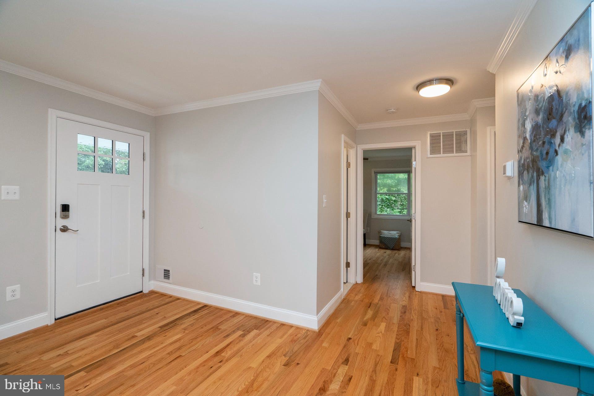 Main Level entrance w/Hardwood floors