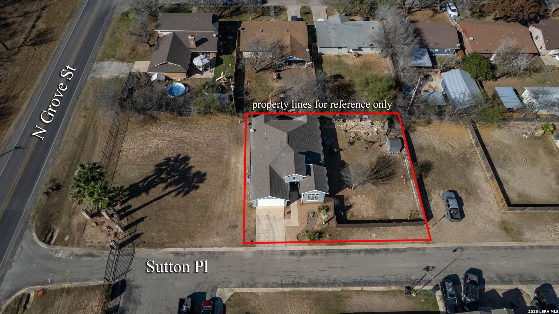 137 Sutton Place Uvalde, TX 78801 - Photo 30 of 31 an aerial view of a house