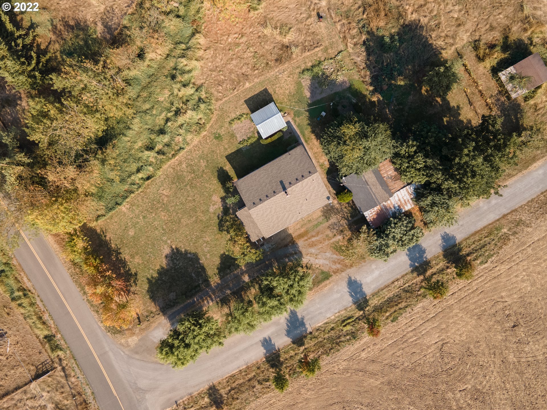 22902 Schultz Road Northeast Aurora, OR 97002 - Photo 13 of 20 an aerial view of house with yard