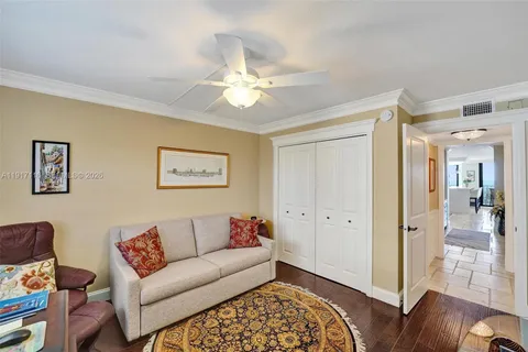 a view of a lake and mountain in the back