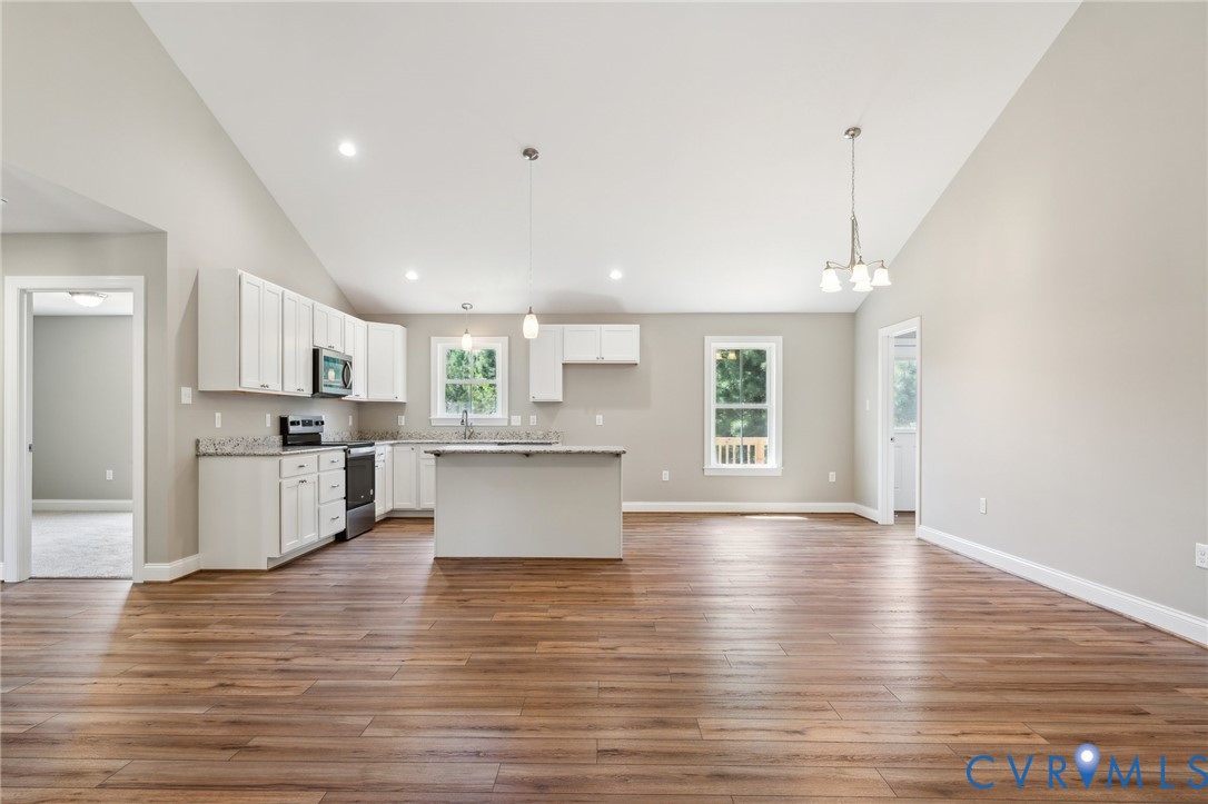 527 Salem Church Road Cumberland, VA 23040 - Photo 11 of 33 a view of kitchen with wooden floor and electronic appliances