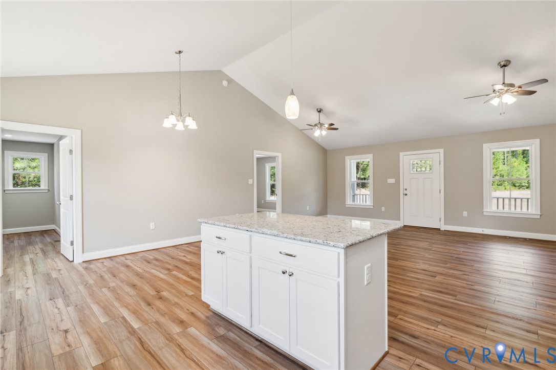 527 Salem Church Road Cumberland, VA 23040 - Photo 8 of 33 a spacious bathroom with a granite countertop sink and a mirror