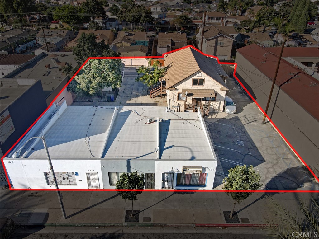 8949 Atlantic Avenue South Gate, CA 90280 - Photo 28 of 43 an aerial view of a house with a garden