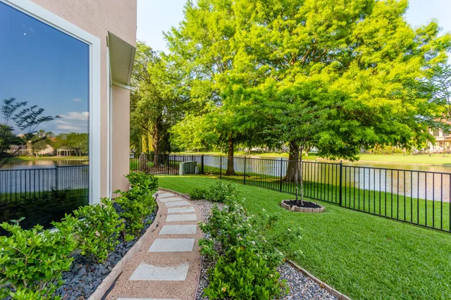 front view of a building with a yard