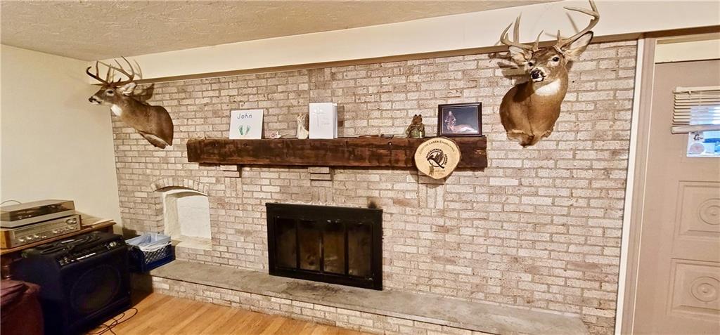 1535 Martin Road Tarentum, PA 15084 - Photo 17 of 25 a living room with a fireplace and a wooden floor