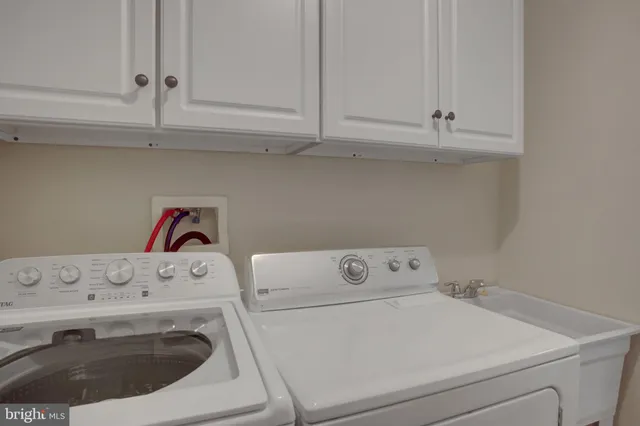 a view of a room with storage