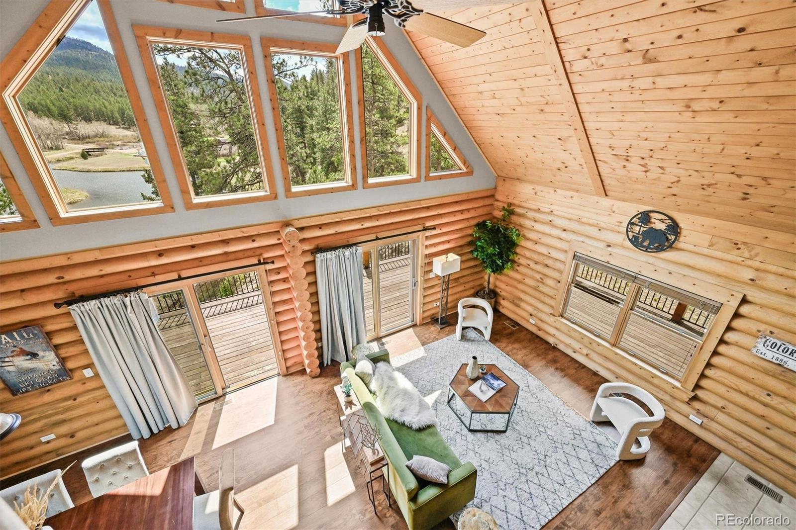 9868 South Overlook Road Sedalia, CO 80135 - Photo 21 of 50 a living room with furniture and a table