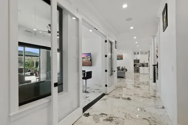 a view of livingroom with furniture and window