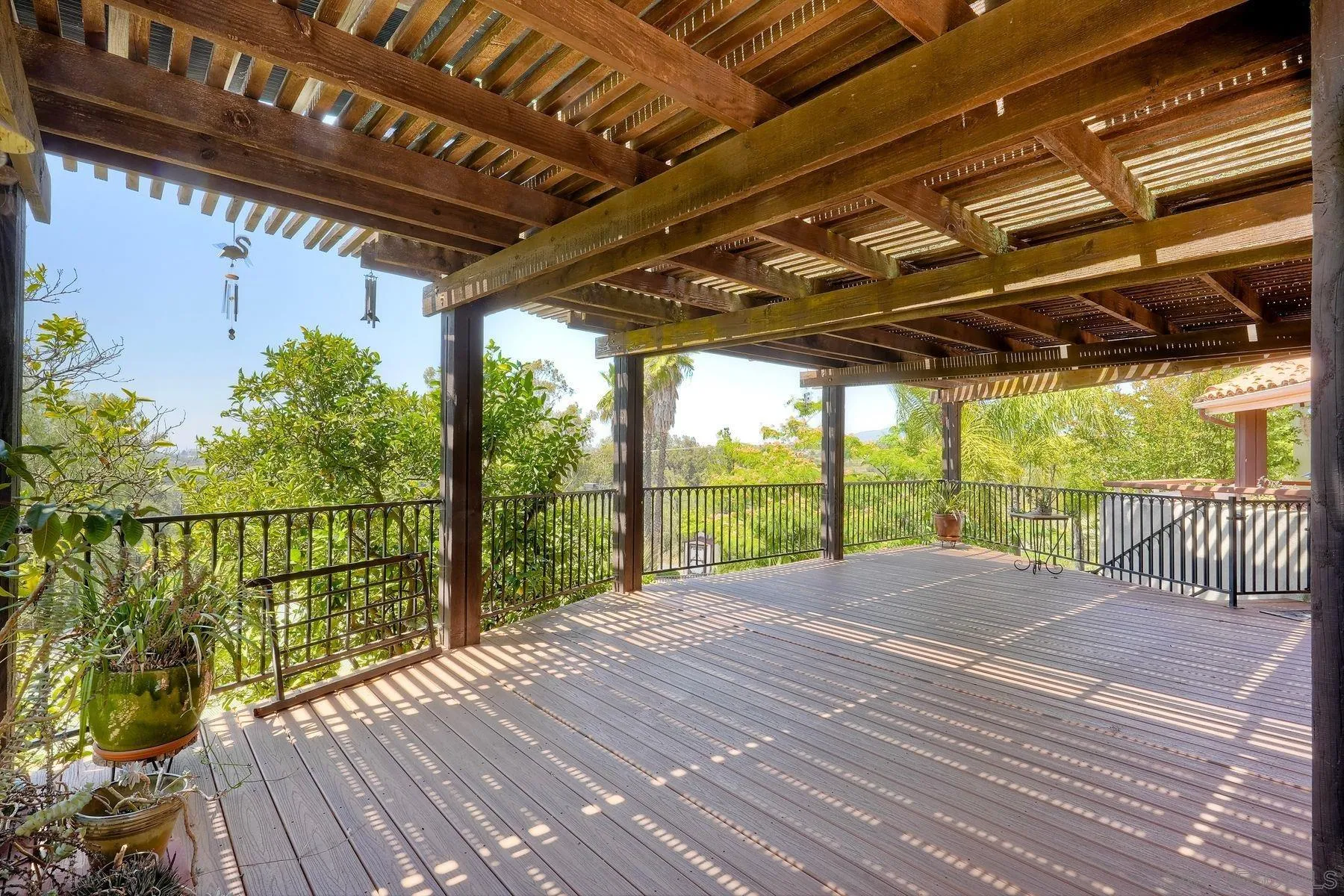 30458 Cool Valley Highlands Road Valley Center, CA 92082 - Photo 41 of 47 a view of a balcony with wooden floor
