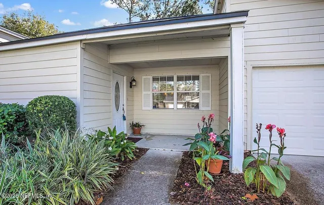 a front view of a house