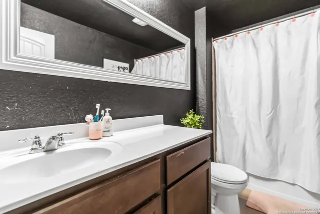 a bathroom with a sink and a toilet