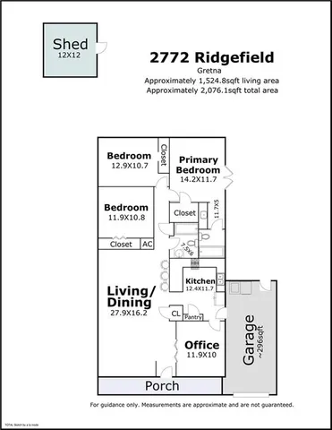 $240,000 | 2772 Ridgefield Road, Gretna, LA 70056